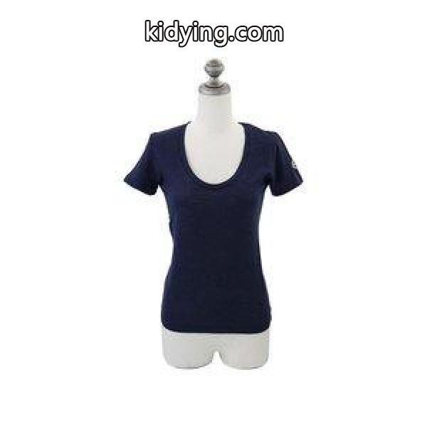 MONCLER モンクレール Tシャツ 80672 00 82857 2018年春夏新作 レディース 半袖 UネックTシャツ 丸首 ワッペン 780 NAVY ネイビー XS-M :c18ss80672780:インポートブランドサバティーニ - 通販ショッピング-0