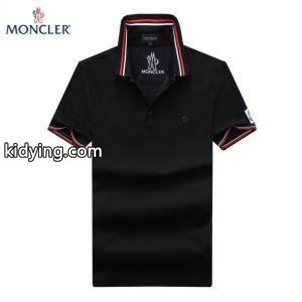 スタイリッシュなデザインMONCLERモンクレールTシャツコピーのメンズビジネス用半袖ポロネックTシャツ激安通販品-0