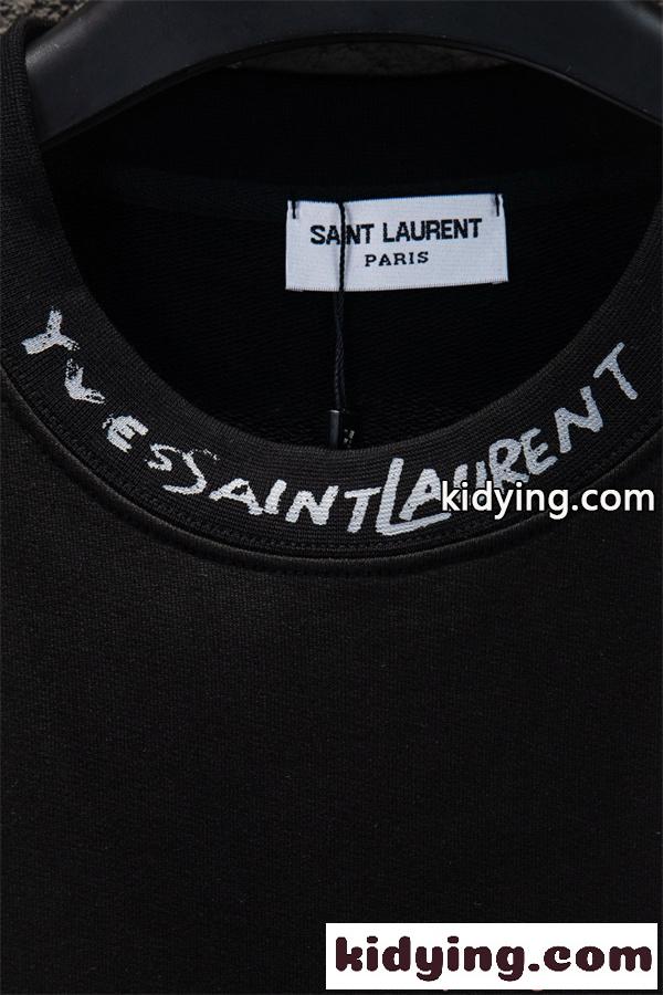 SAINT LAURENT イヴ・サンローラン コピー プリント トレーナー 厚手 ミニマル スタイリッシュ 定番-3