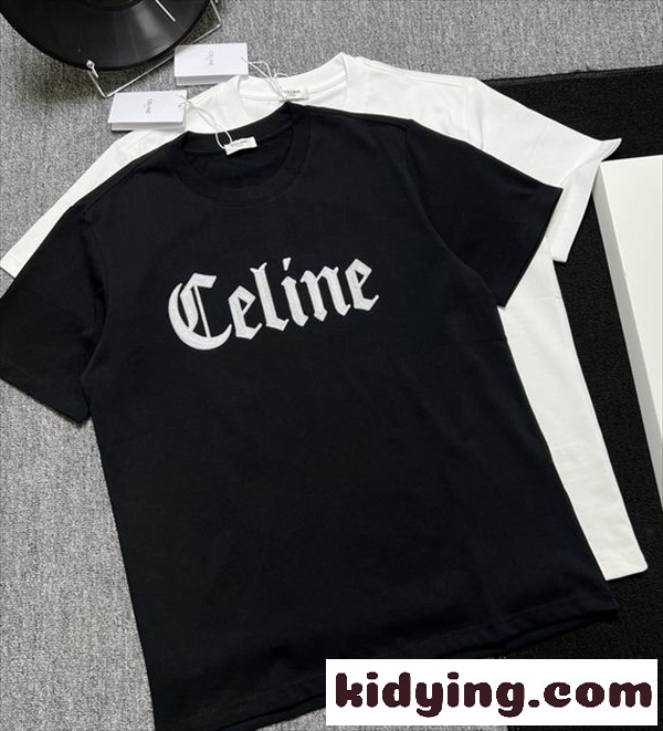 快適 半袖CELINE セリーヌ tシャツスーパーコピー2026トレンドシンプルデザイン個性的-0