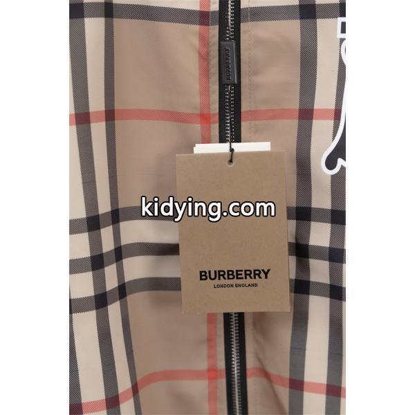 Burberry カーキ格子柄 秋冬注目 バーバリー コピー ブルマン ジャケット シグネチャーデザイン-4