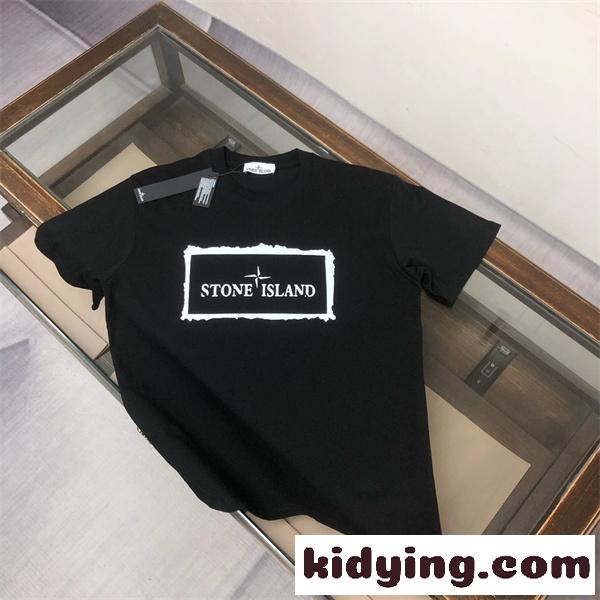 ボックスロゴデザイン 2026春夏 男女兼用 STONE ISLAND ストーンアイランド コピー 半袖Tシャツ すっきり見え 人気定番-2
