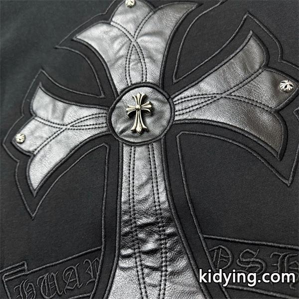 Chrome Hearts クロムハーツ 2025秋冬限定 ブラック クロスジップデザイン 偽物 パーカー 季節限定モデル-7