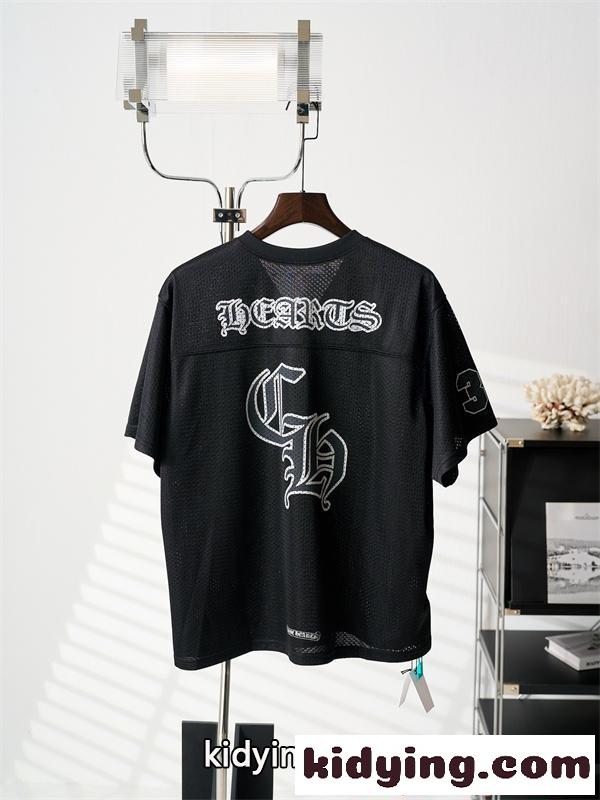 クロムハーツ コピー 半袖Tシャツ ロゴプリント 通気性 CHROME HEARTS 軽量 ストリート系 夏トップス-1