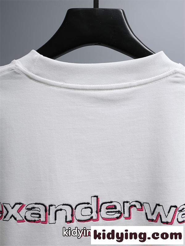 アレキサンダーワン コピー 半袖Tシャツ ミニロゴ刺繍 シンプル上品 ストリート映え Alexander wang ゆったり-6