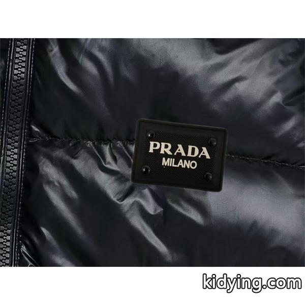 プラダ 光沢ブラック 保温 防寒 2025秋冬 PRADA プラダ スーパーコピー ダウンジャケット メンズ 人気-3