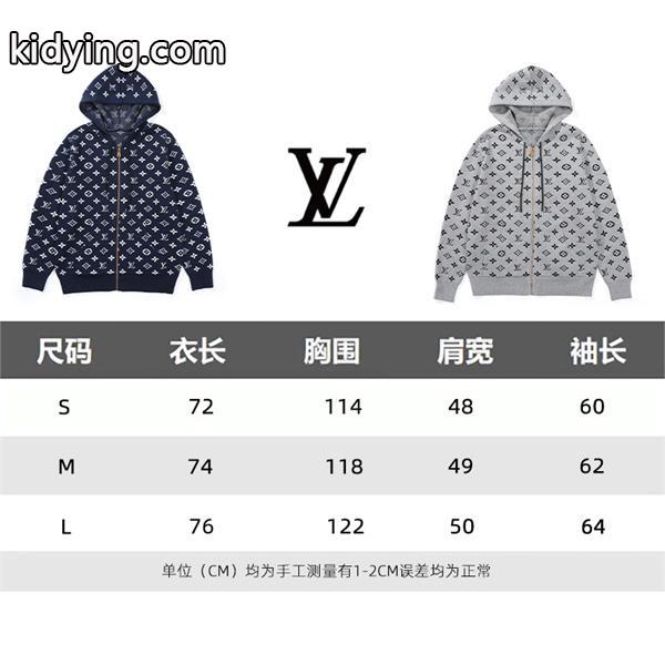 視線惹き付け 総柄 ジップパーカー 存在感 上品 LOUIS VUITTON ルイヴィトン コピー-8