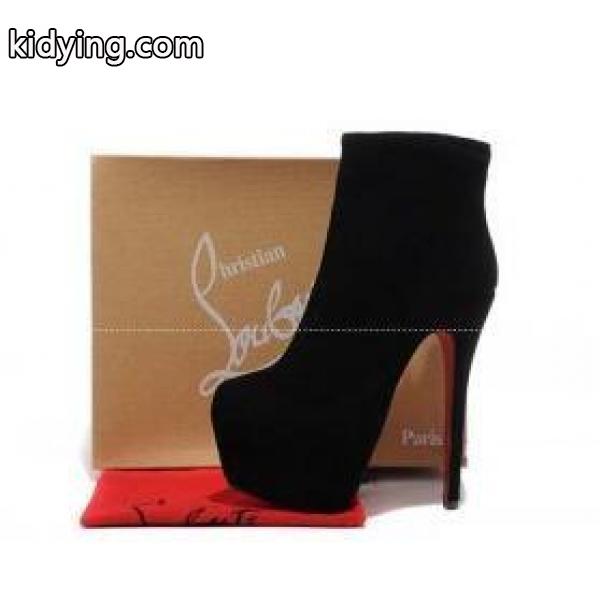 セール秋冬のChristian Louboutin、クリスチャンルブタンの上品な高級感のある黒いガールピンヒールショートブーツ_クリスチャンルブタン CHRISTIAN LOUBOUTIN_ブランド コピー 激安(日本最大級)-0