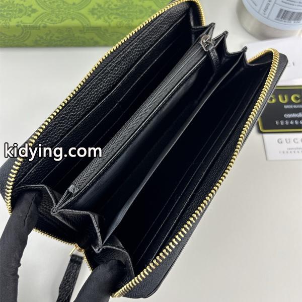 グッチ スーパーコピー 長財布 ブラックレザー ラウンドジップ シンプルで高級感ある 売れ筋 GUCCI-1