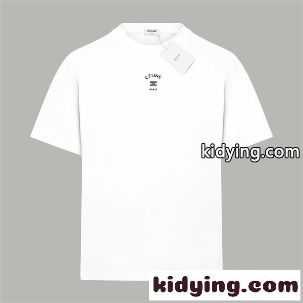 人気新作 ロゴTシャツ メンズ CELINE セリーヌ コピー 高級感 シンプル お洒落 トレンド-3