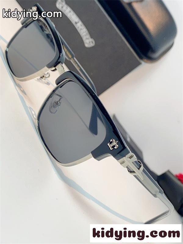 Chrome Hearts サングラス ハーフリム クロムハーツ コピー メタルフレーム スクエア ストリート 高級感 メンズ レディース UVカット-7