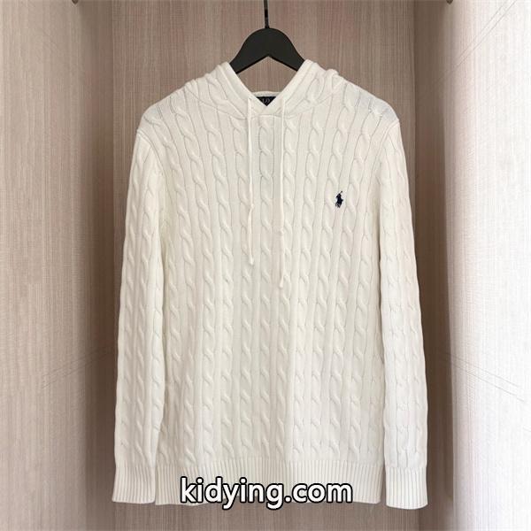 ブラック × ホワイト × グレー 6 色 連帽 麻花纹 ニット ポロラルフローレン POLO RALPH LAUREN コピー 秋冬復古多色 定番-2