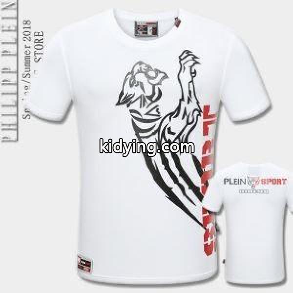 高いファション性PHILIPP PLEINフィリッププレイン人気コピーのビジネス用半袖メンズクルーネックTシャツトップス-1