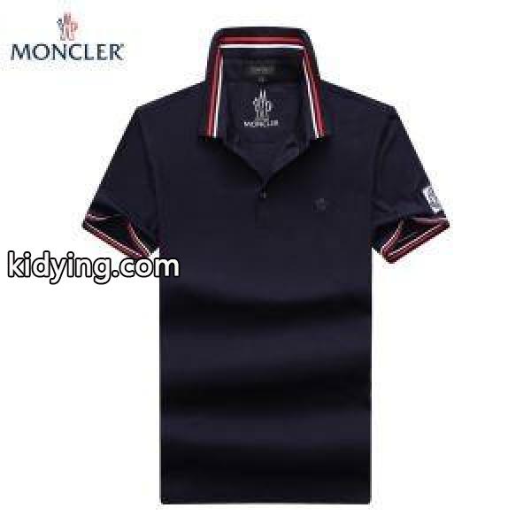 スタイリッシュなデザインMONCLERモンクレールTシャツコピーのメンズビジネス用半袖ポロネックTシャツ激安通販品-1