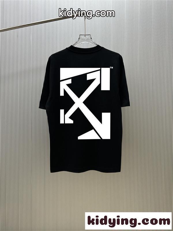 Off-White オフホワイト コピー 半袖Tシャツ シンプル 快適コットン カジュアル 夏トップス-2