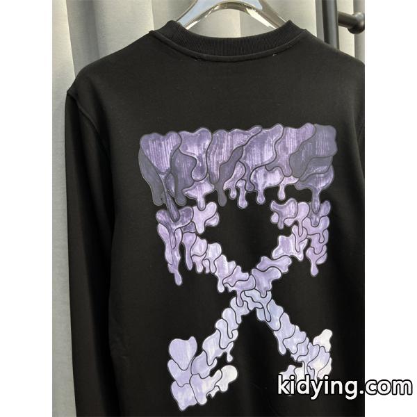 2025秋冬クリエイティブモデル 限定生産 プリント ホワイト セーター Off-White オフホワイト コピー-7
