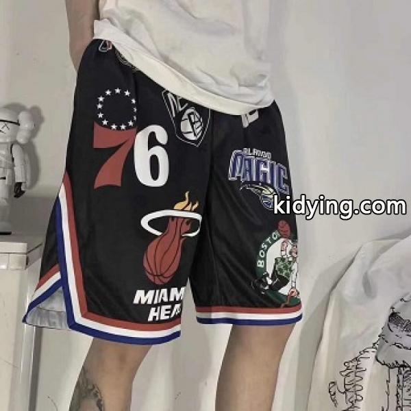 Nike x NBA Teams SUPREME コピー品 ショートパンツ プリント スポーティーな雰囲気 ゆるやか-0