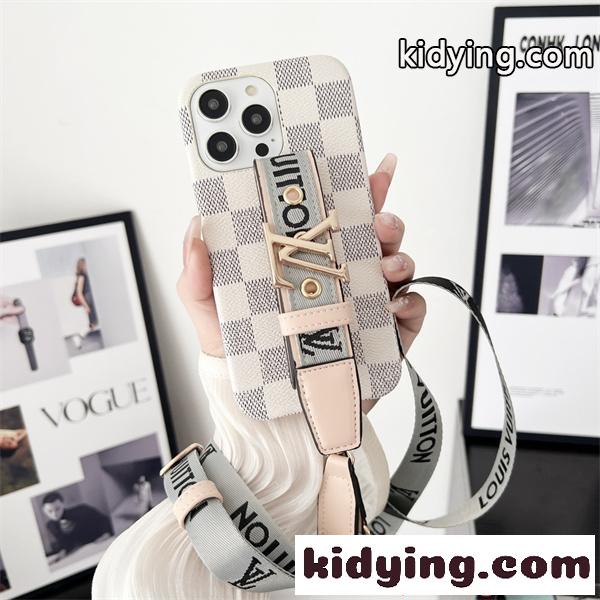 ルイヴィトン コピー スマホケース ストラップ付き 高見えデザイン LOUIS VUITTON 落下防止 カード収納-4