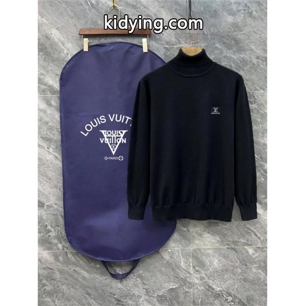 2025秋冬 保温仕立て 上質ニット ホワイト タートルネック 今季人気急上昇 LOUIS VUITTON ルイヴィトン コピー-1