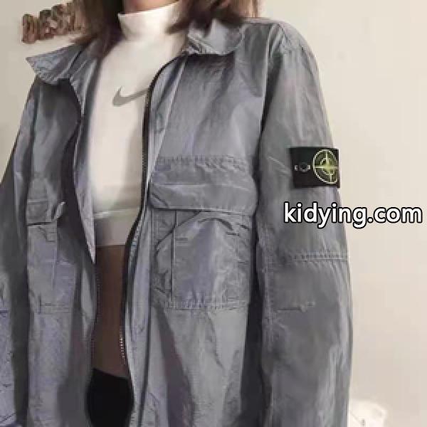 2022春夏薄着 STONE ISLAND ストーンアイランドスーパーコピージャケット ツヤ感のある 硬派なオトナスタイル-0