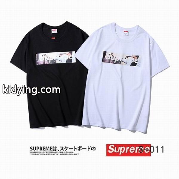 大得価のシュプリーム Tシャツ 偽物、Supremeの春夏新作の黒と白の2色メンズ半袖Tシャツ_シュプリーム SUPREME_ブランド コピー 激安(日本最大級)-0