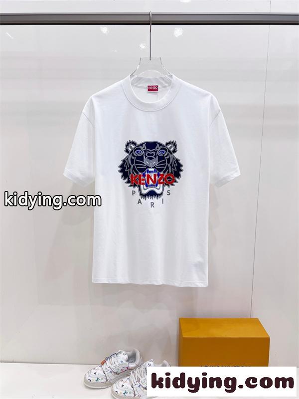 フロントロゴ コットンカジュアル 存在感抜群 KENZO ケンゾー コピー 半袖Tシャツ グラフィック-7