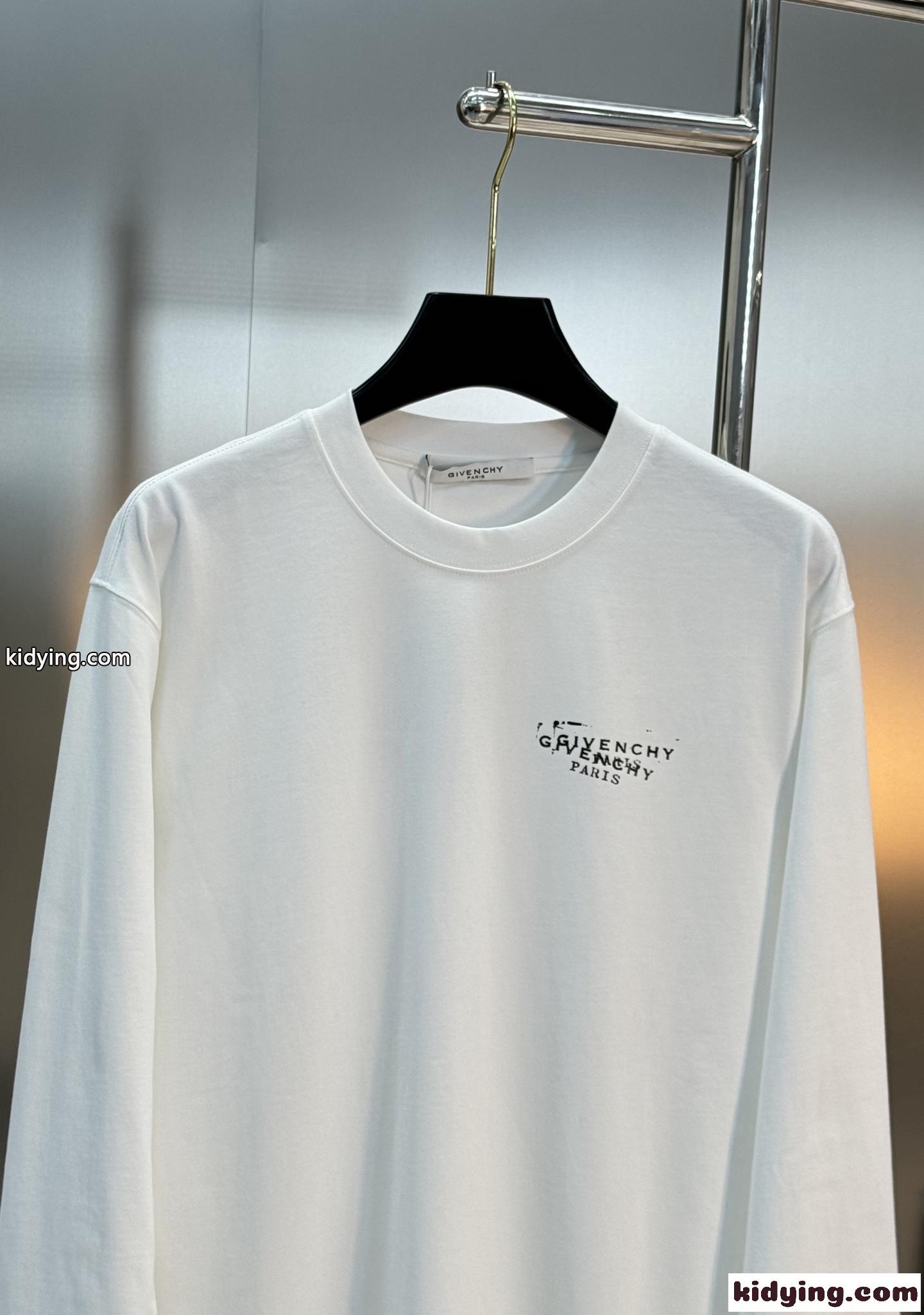 GIVENCHY 長袖Tシャツ メンズ ジバンシィ コピー ゆったりシルエット 軽量素材 春夏インナー-3