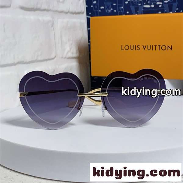 サングラス ルイヴィトン コピー レディース ハート型 ビッグフレーム 小顔効果 可愛い 個性派 UVカット Louis Vuitton-1