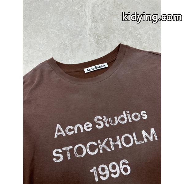 ☆2026人気Acne  STUDIOS 1996ロングTコピーアクネストゥディオズ新作入手困難-4