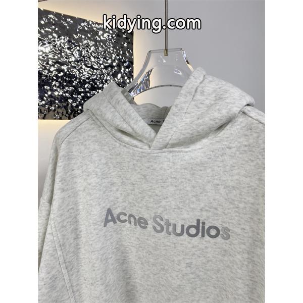 ACNE STUDIOS アクネ ストゥディオズ コピー シンプル ブラック ロゴ パーカー カジュアル-4