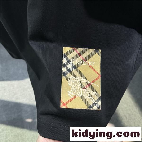 BURBERRY バーバリー コピー 好評販売中 半袖Tシャツ 刺繍  ポケット 軽快素材 デイリー-5