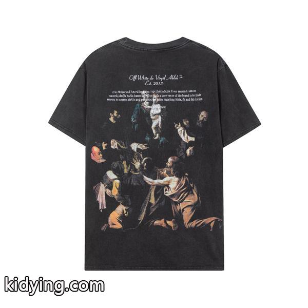 オフホワイト tシャツ コピーOff-White驚きの破格値大得価ファッション合わせやすいデザイン半袖Tシャツ女性-0