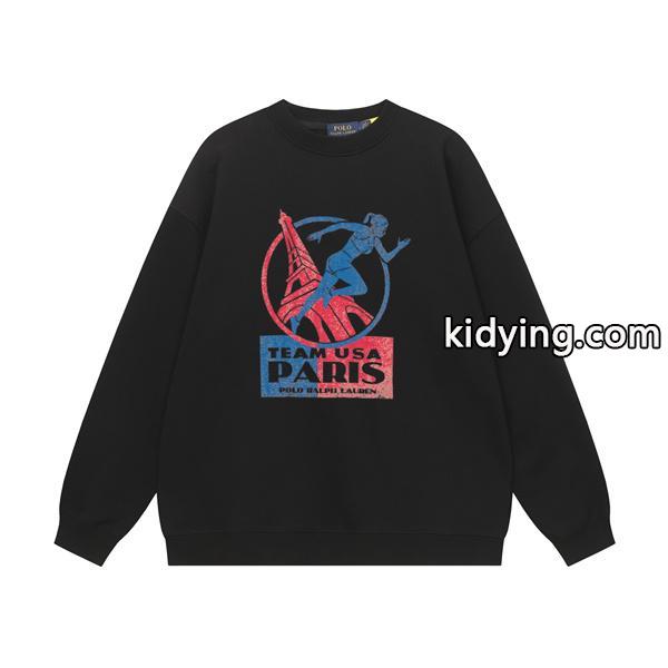 POLO RALPH LAUREN コピー 秋冬 ブラック × グレー × ネイビー × ホワイト パリデザイン スウェット ポロラルフローレン-0