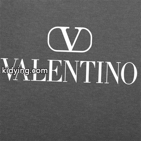 Valentino 偽物 2025秋冬コーデ  注目ブラック × グレー 2 色 V ロゴ 円领 スウェット ヴァレンティーノ-3
