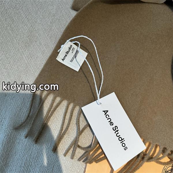 ACNE STUDIOS アクネ ストゥディオズ コピー  秋冬 快適 グレー系 ロゴ マフラー 柔らか-4