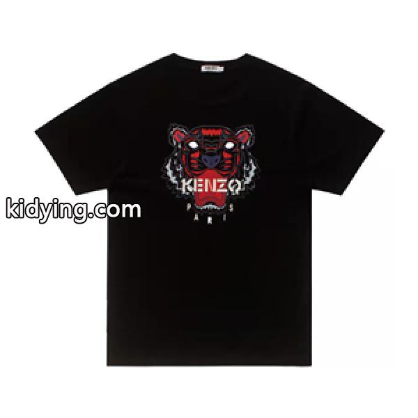 2022年人気の定番半袖 KENZO tシャツコピー 象徴するタイガーの刺繍 華やかな色合い ストリート感たっぷり-0