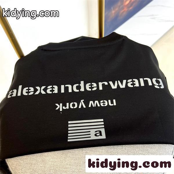 Alexander wang ロゴTシャツ 反転プリント 韓国風カジュアル モード感 軽やか素材 アレキサンダーワン コピー-8