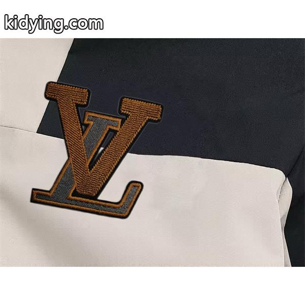 ミニマル中綿 LOUIS VUITTON ルイヴィトン コピー ジャケット ブラック ワンポイント 大人モード-4