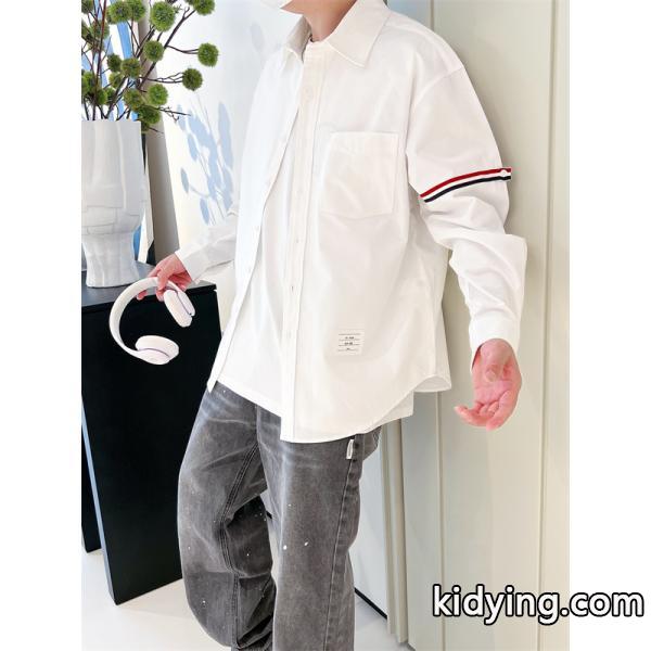 &お洒落&トムブラウン長袖シャツコピー❤THOM BROWNE❤メンズファッション秋冬-4