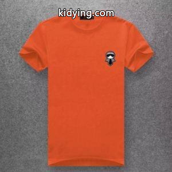FENDI Karlito ブラックコットン 半袖Tシャツ ブラック/ホワイト41784151フェンディコピーおしゃれなアイテム10色展開-9