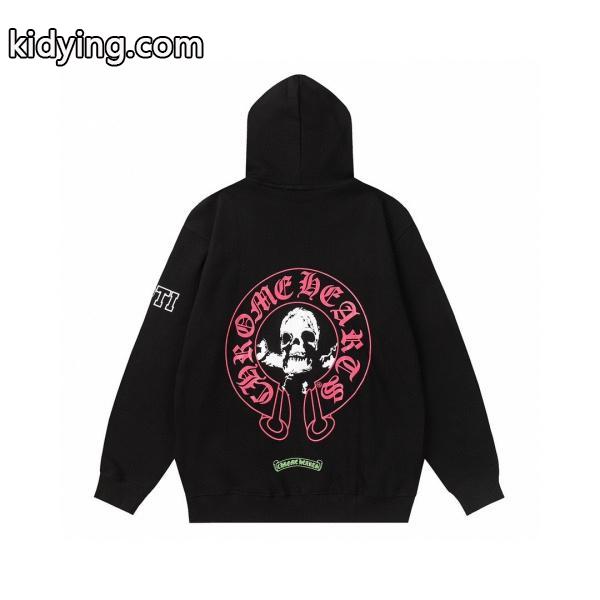 クロムハーツ スーパーコピー パーカー 希少 スカルデザイン ブラック かっこいい CHROME HEARTS-0