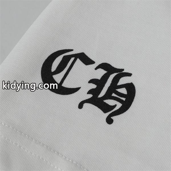 CHROME HEARTS スーパーコピー シンプルラグジュアリー ホワイト長袖Tシャツ クロスラインプリント クロムハーツ-0