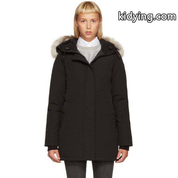 カナダグース レディース ダウンジャケット アウター Black Down Victoria Parka :hc-162014f061027:フェルマート fermart 3号店 - 通販ショッピング-0