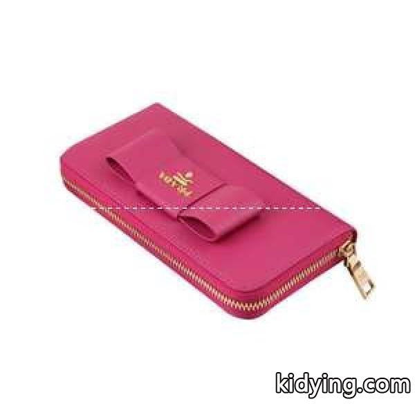 美品　プラダ【PRADA】リボンファスナー付長財布 並行輸入品 P-05R_並行輸入品_財布 レディース_スーパーコピーブランド激安通販 専門店-0