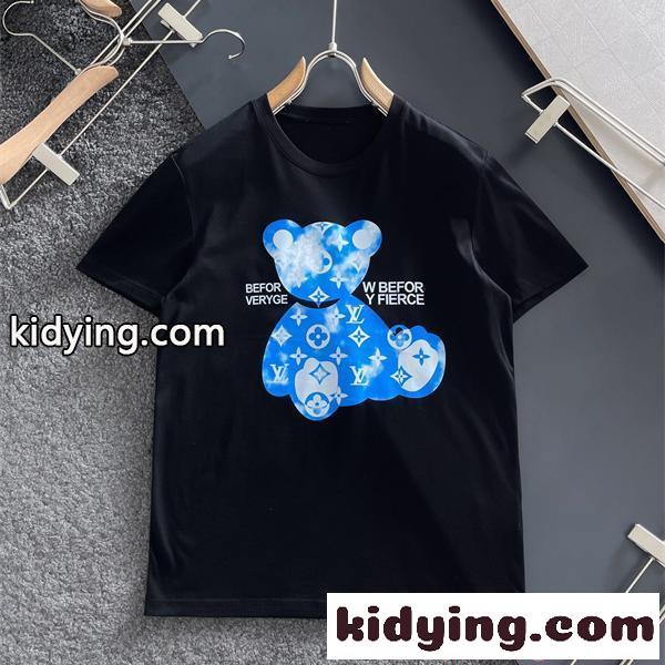 ルイヴィトン コピー 2026新作 LOUIS VUITTON 半袖Tシャツ インパクト 個性派 ストリート 夏トップス-0