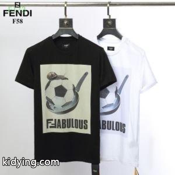 2色可選 大人感漂う春夏新作 半袖Tシャツ 19年春夏のトレンド激安 フェンディ 大人買い必須なこの春夏 FENDI 夏に絶対使える限定的_フェンディ FENDI_ブランド コピー 激安(日本最大級)-0