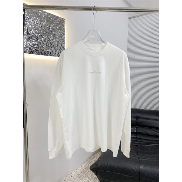 秋冬 上品 ブラック ロゴ ACNE STUDIOS アクネ ストゥディオズ コピー ロングTシャツ 洗練感-1