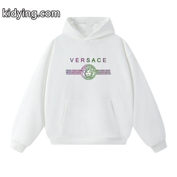数量限定 高級 おすすめ ブラック × ホワイト パーカー ヴェルサーチ VERSACE コピー 2025秋冬定番-2