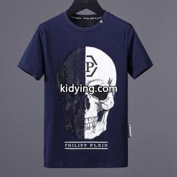 低価直輸入専門店のPHILIPP PLEINフィリッププレインスーパーコピーのメンズクルーネック半袖Tシャツトップス通販品-1