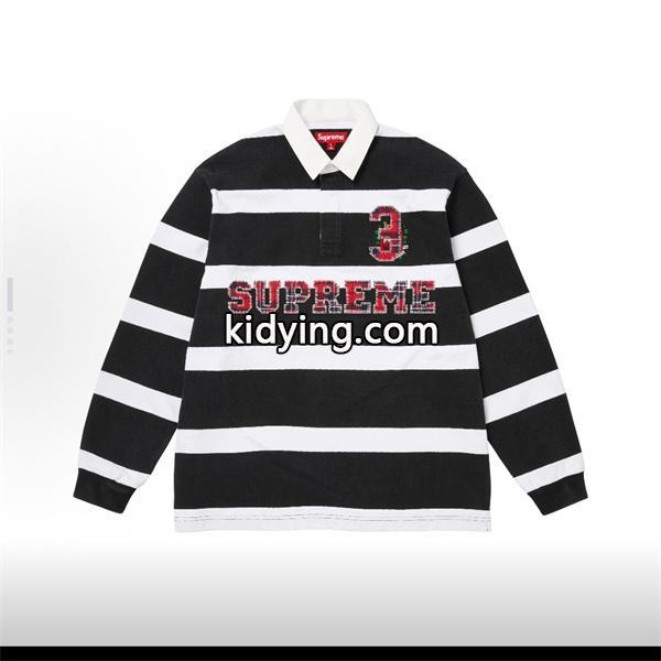 高品質 トレンド ボーダー 定番 人気爆発 SUPREME シュプリーム コピー 長袖tシャツ-1